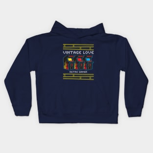 Vintage Love / Retro Gamer / Retro games / Vintage Design Kids Hoodie